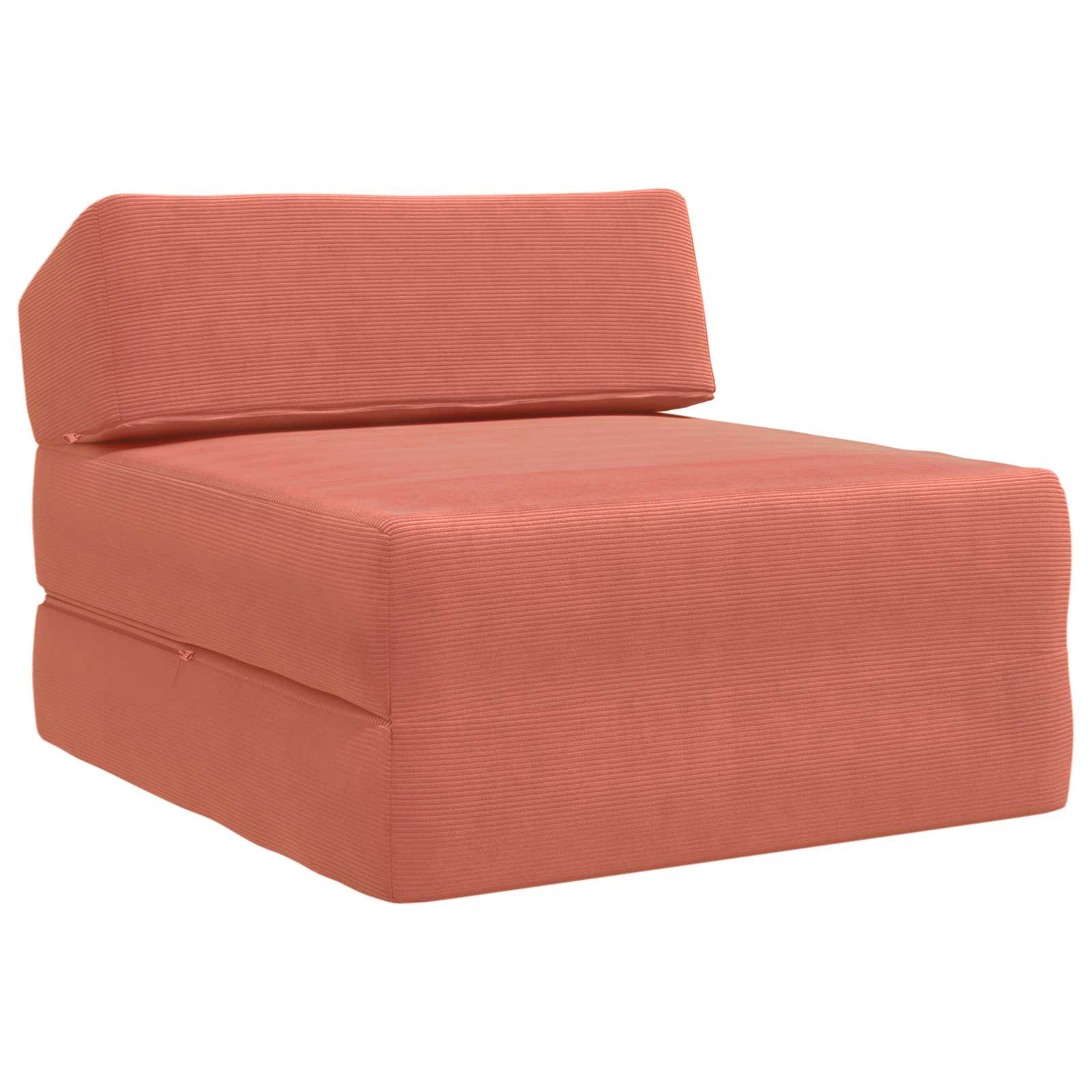 Sofa na razvlačenje Crvena narančasta 60 x 70 x 41 cm Tkanina