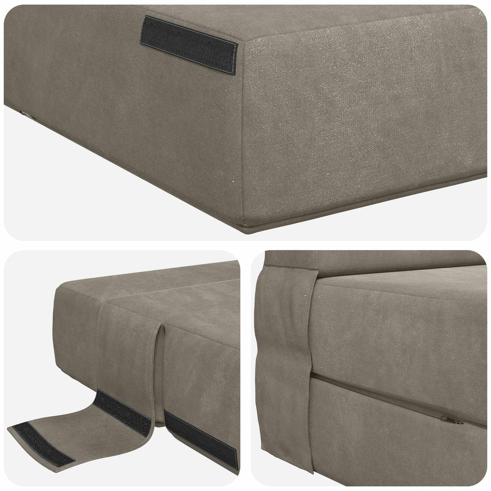 Sofa na razvlačenje Svjetlosiva 70 x 72 x 60 cm Tkanina