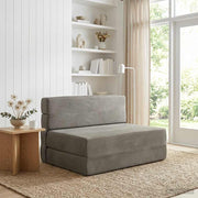 Sofa na razvlačenje Svjetlosiva 100 x 80 x 60 cm Tkanina