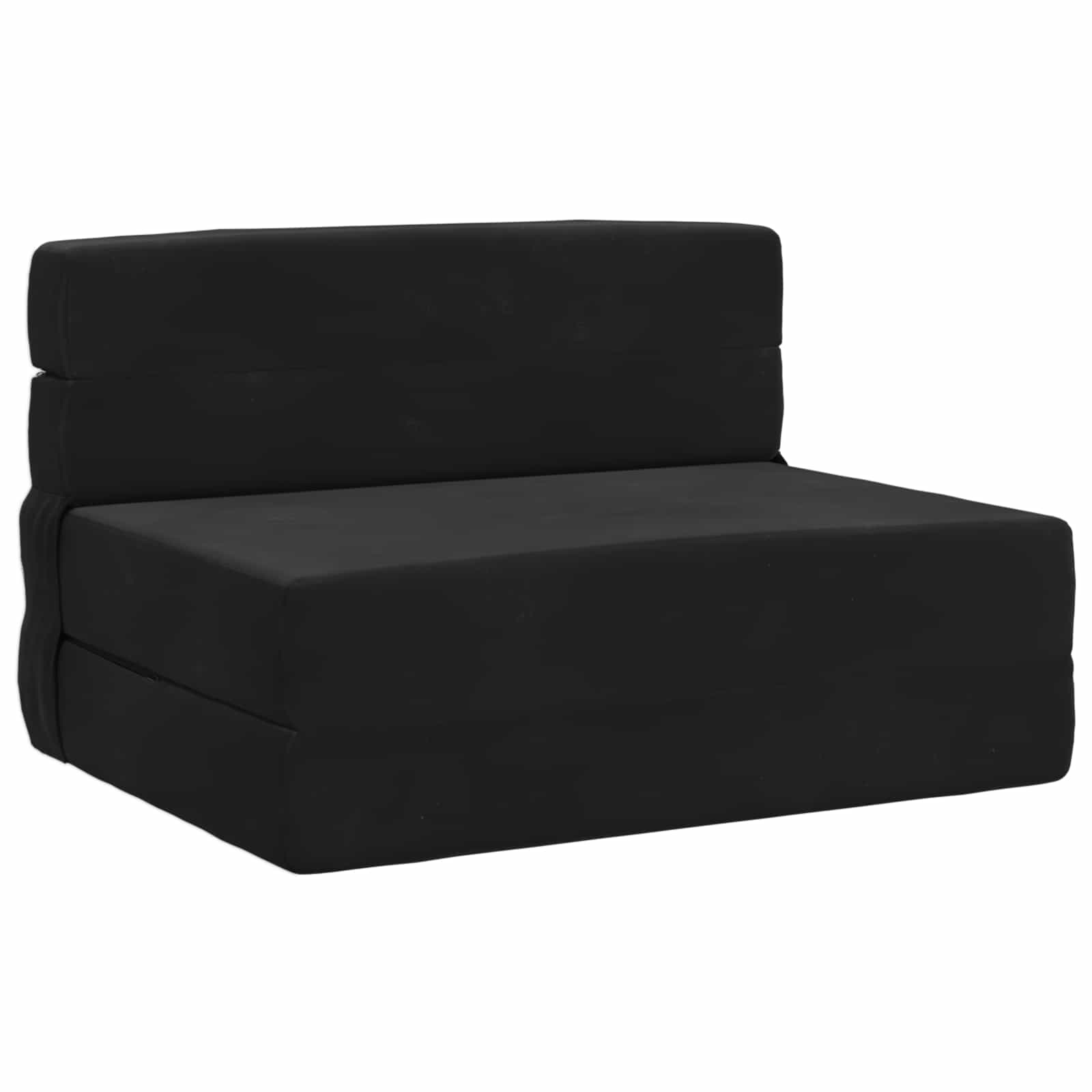 Sofa na razvlačenje Crna 70 x 80 x 60 cm Tkanina