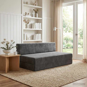Sofa na razvlačenje Tamnosiva 152 x 86,5 x 60 cm Tkanina