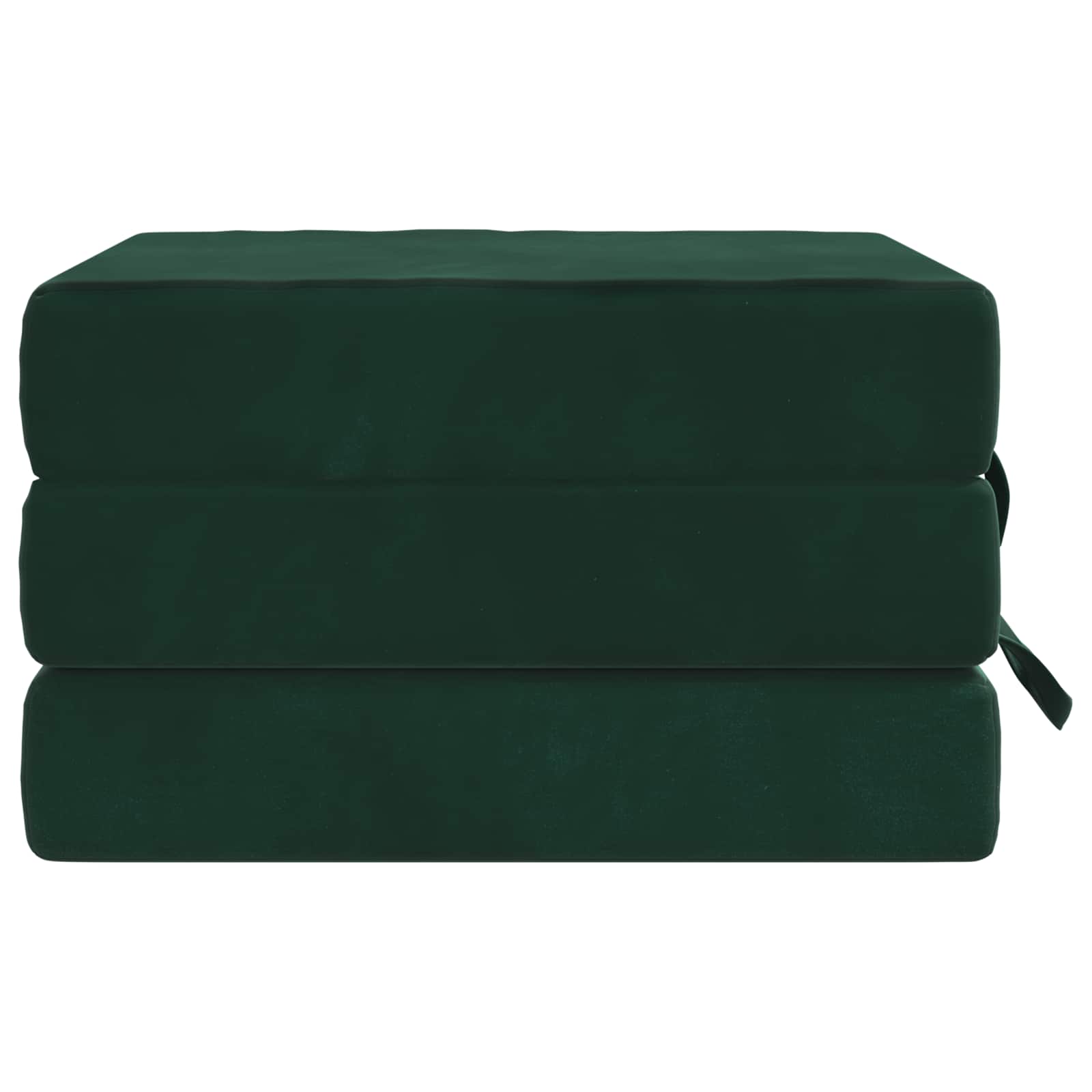 Sofa na razvlačenje 75 x 67 x 45 cm Tamnozelena