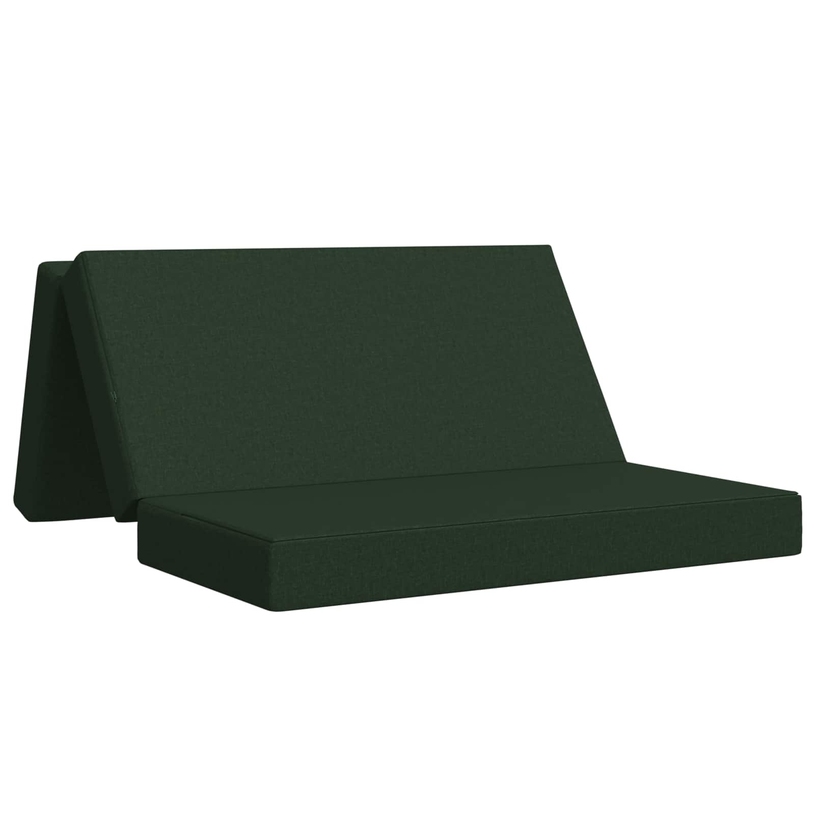 Sofa na razvlačenje 140 x 67 x 45 cm Tamnozelena