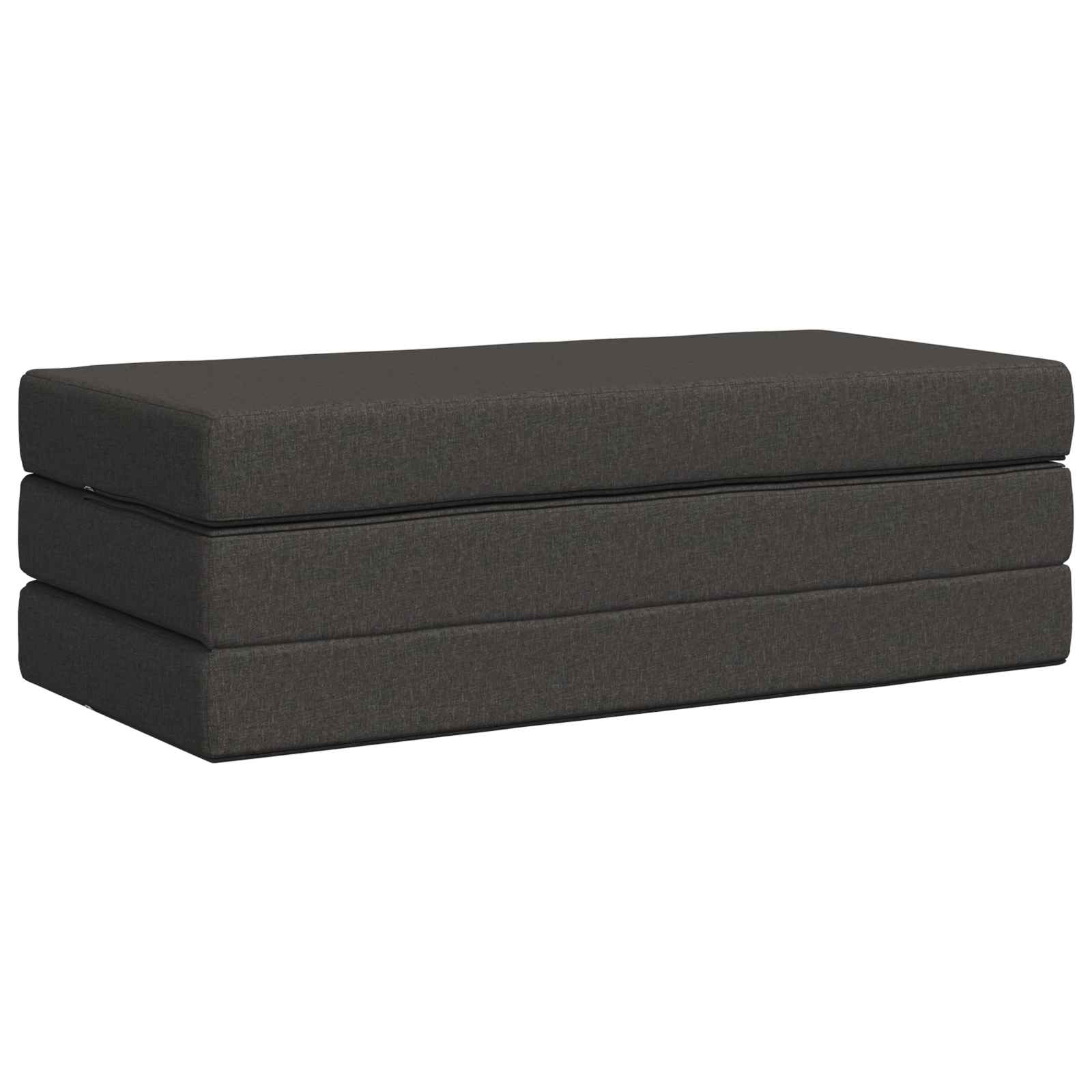 Sofa na razvlačenje 160 x 67 x 45 cm Tamnosiva