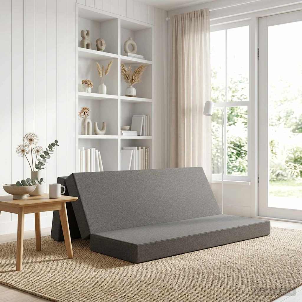 Sofa na razvlačenje 200 x 67 x 45 cm Svjetlosiva