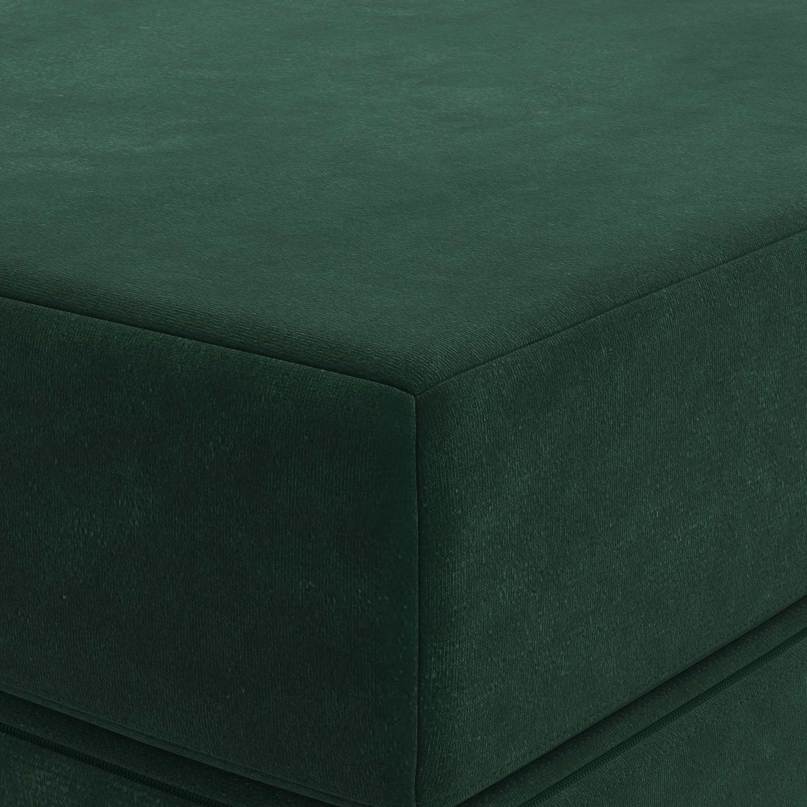 Sofa na razvlačenje 200 x 67 x 45 cm Tamnozelena
