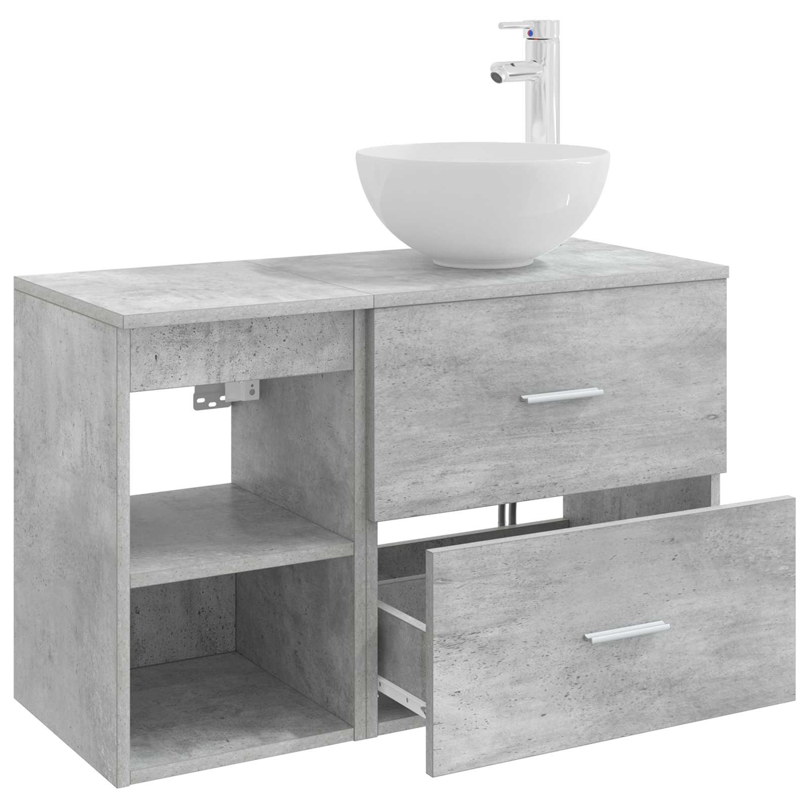 Set namještaja za kupaonicu 2 pcs Betonska siva