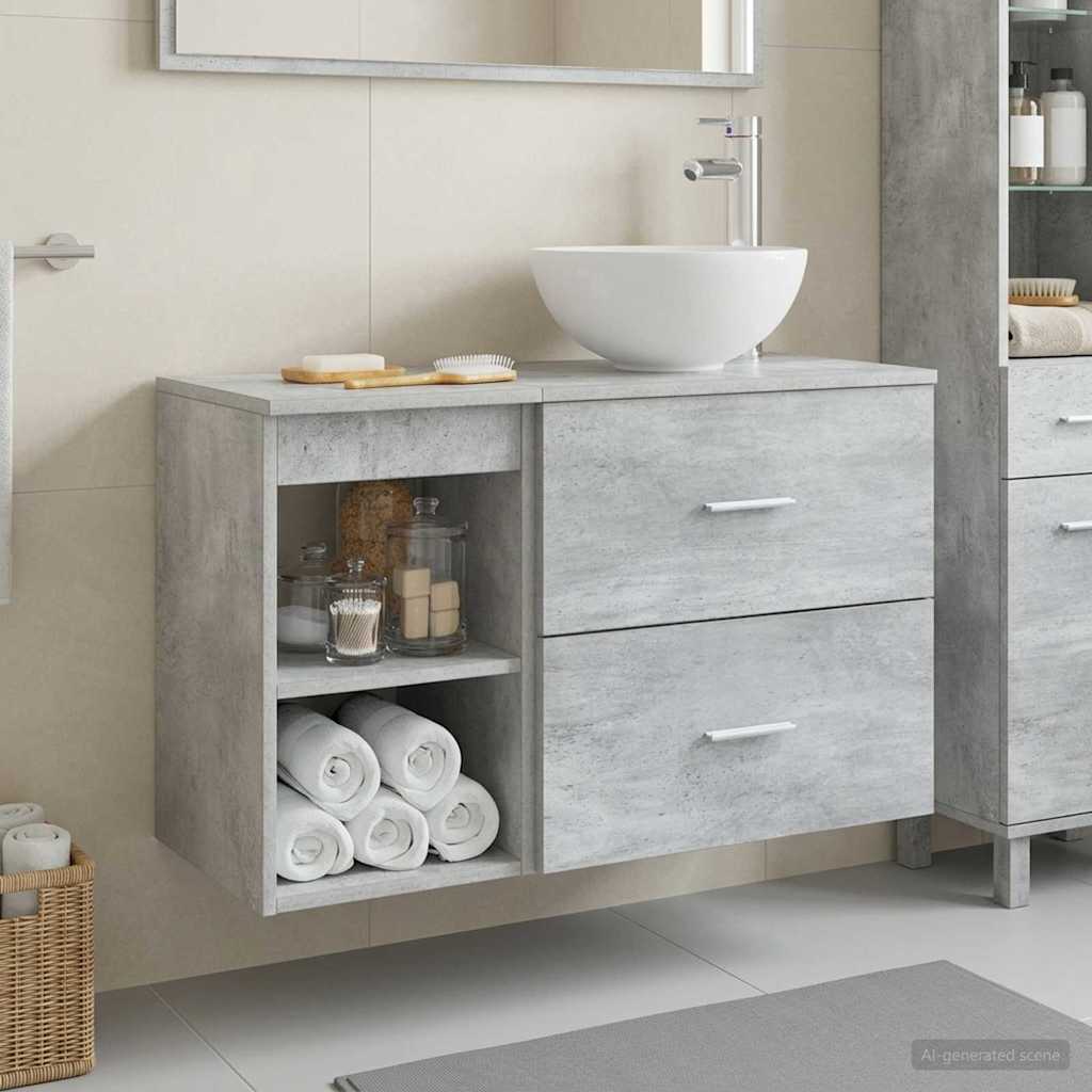 Set namještaja za kupaonicu 2 pcs Betonska siva