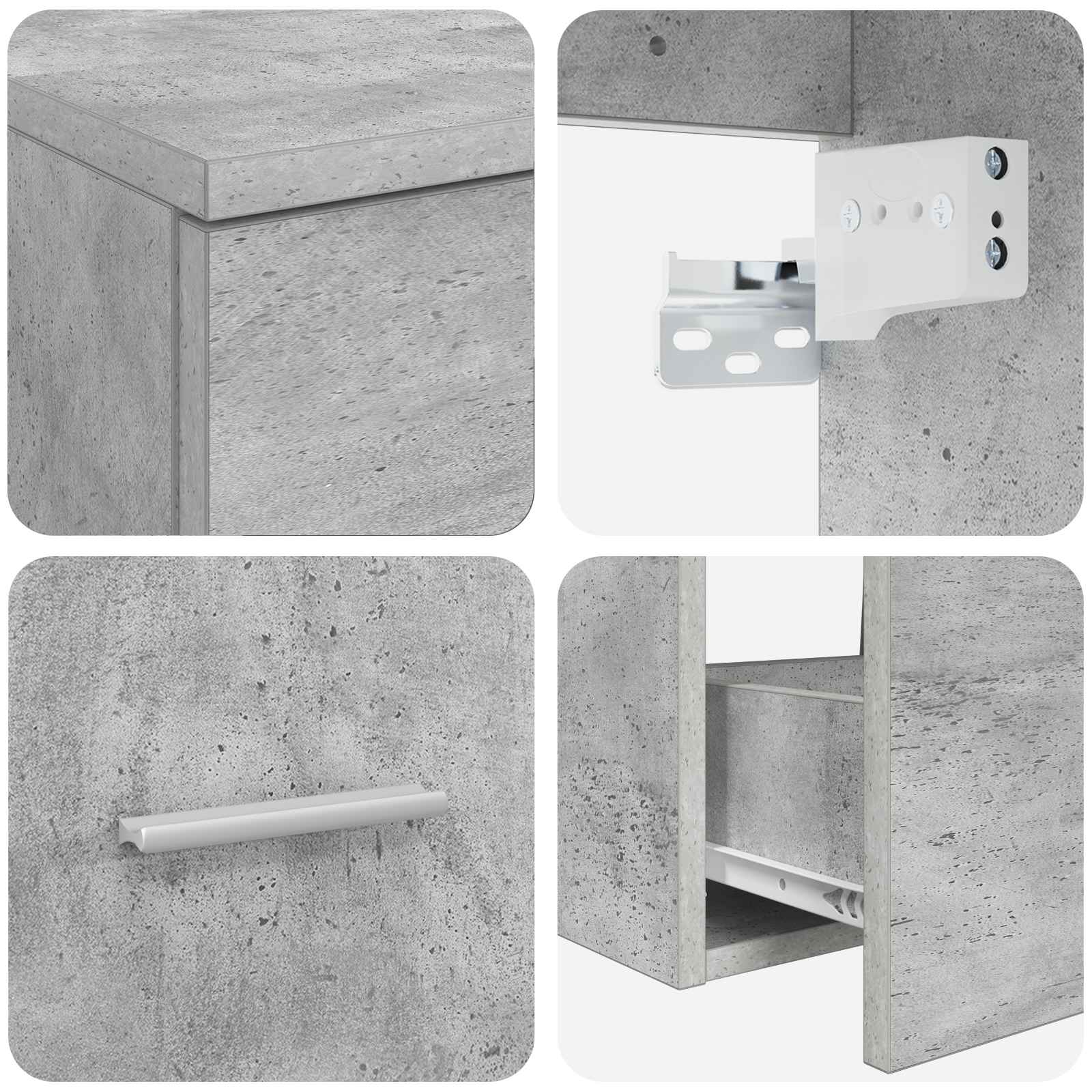 Set namještaja za kupaonicu 2 pcs Betonska siva