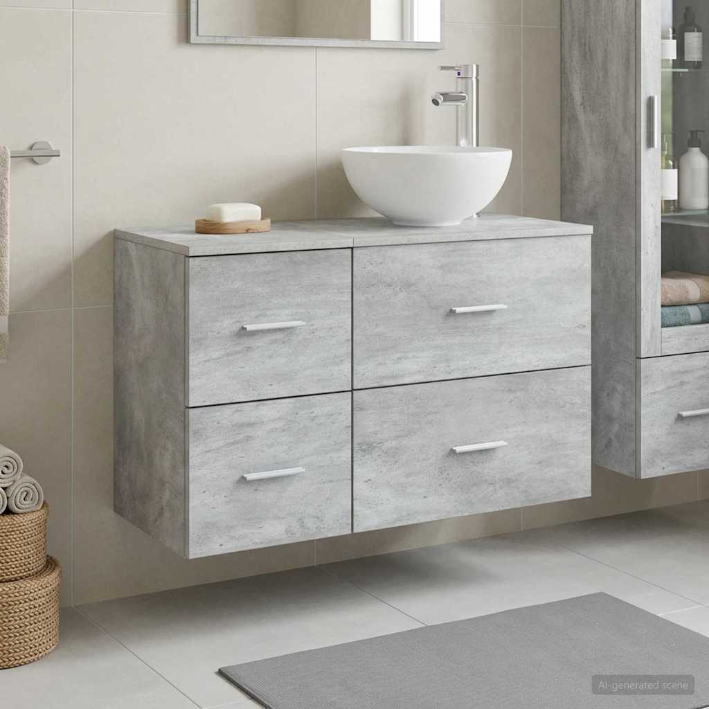 Set namještaja za kupaonicu 2 pcs Betonska siva