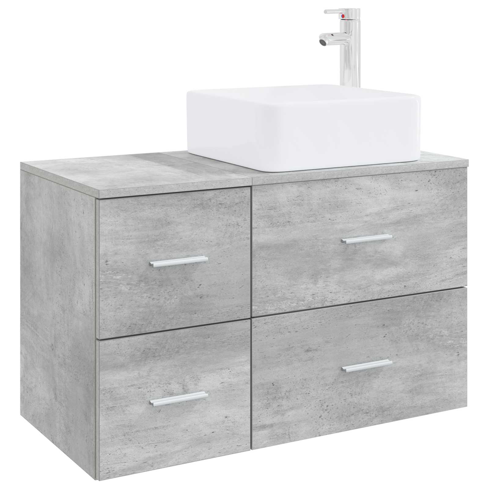 Set namještaja za kupaonicu 2 pcs Betonska siva