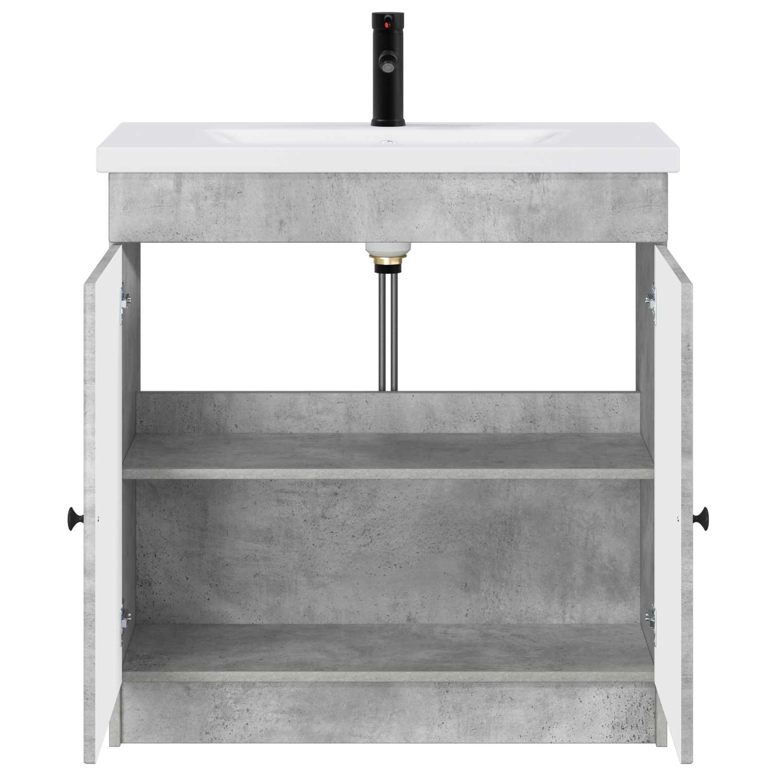 Set namještaja za kupaonicu Betonska siva 78,5 x 37,5 x 81 cm