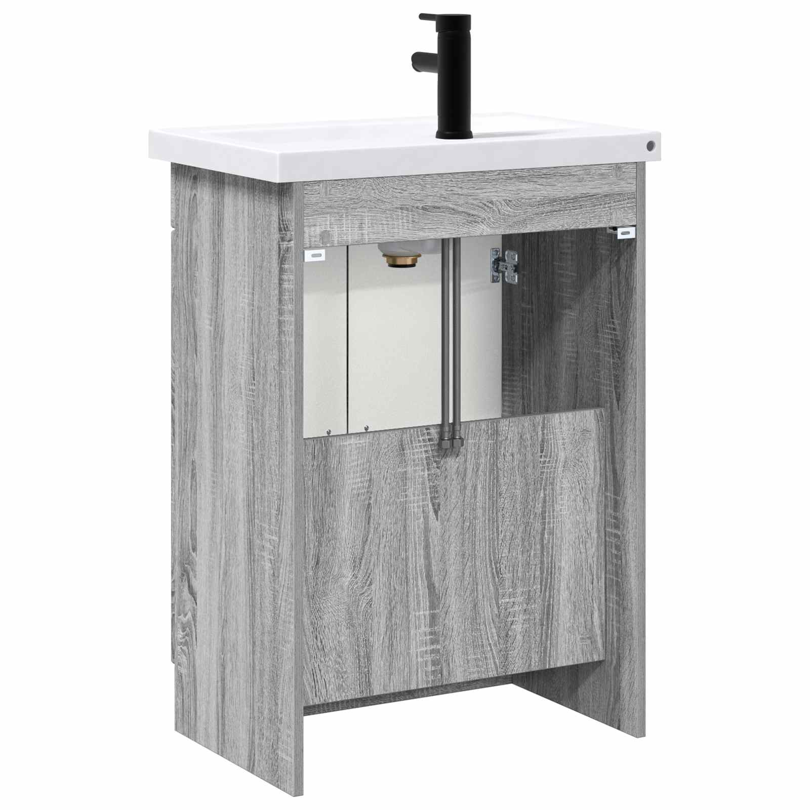 Set namještaja za kupaonicu Siva Sonoma 56 x 37,5 x 81 cm