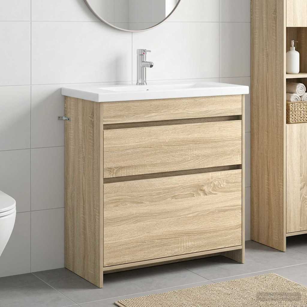Set namještaja za kupaonicu Hrast sonoma 81 x 40 x 84,5 cm