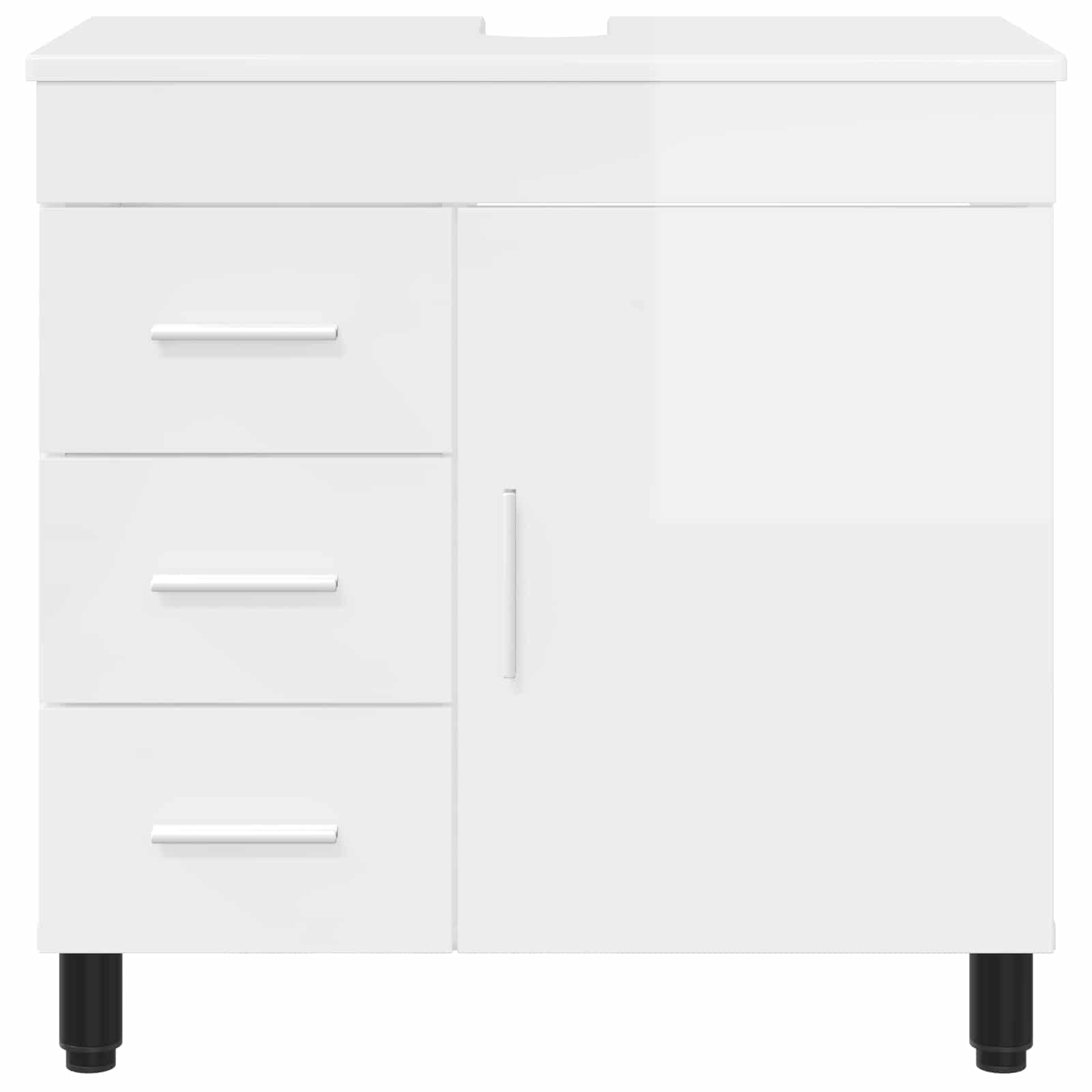 Toaletna jedinica Bijela visokog sjaja 60 x 35 x 60 cm