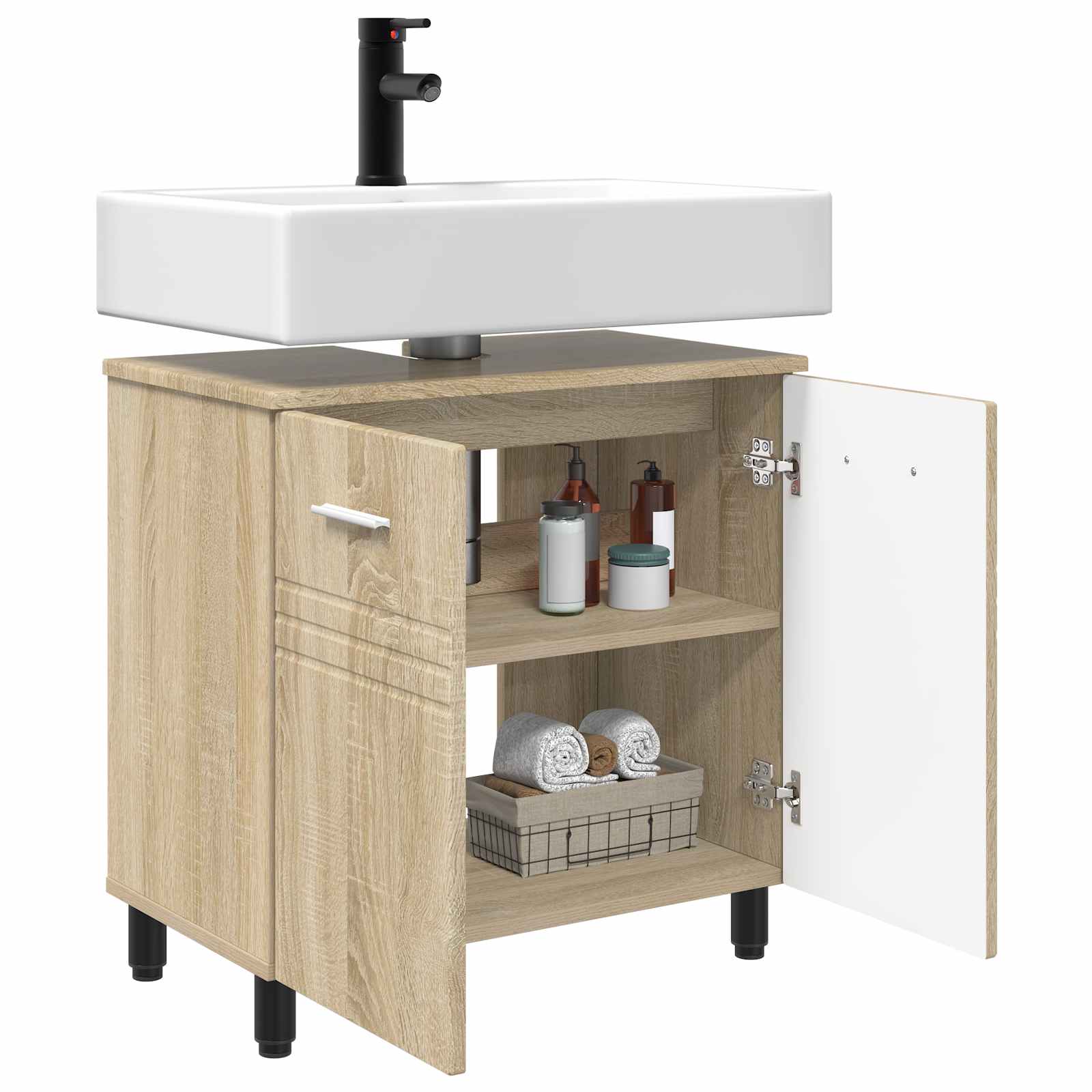 Toaletna jedinica Hrast sonoma 60 x 35 x 60 cm