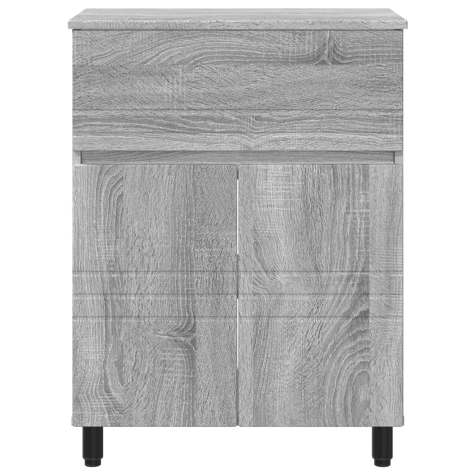 Toaletna jedinica Siva Sonoma 60 x 35 x 80 cm Konstruirano drvo