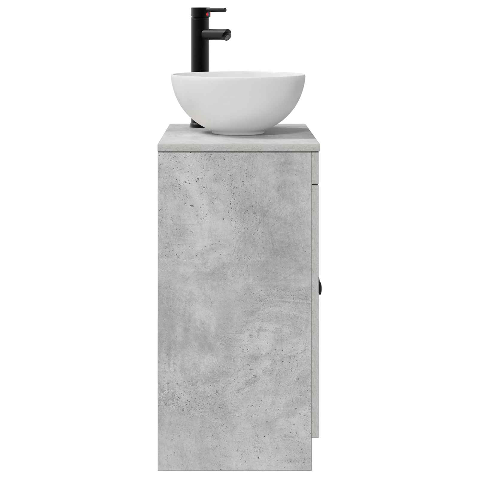 Kupaonski umivaonik s sudoperom Betonska siva 54 x 35 x 83 cm