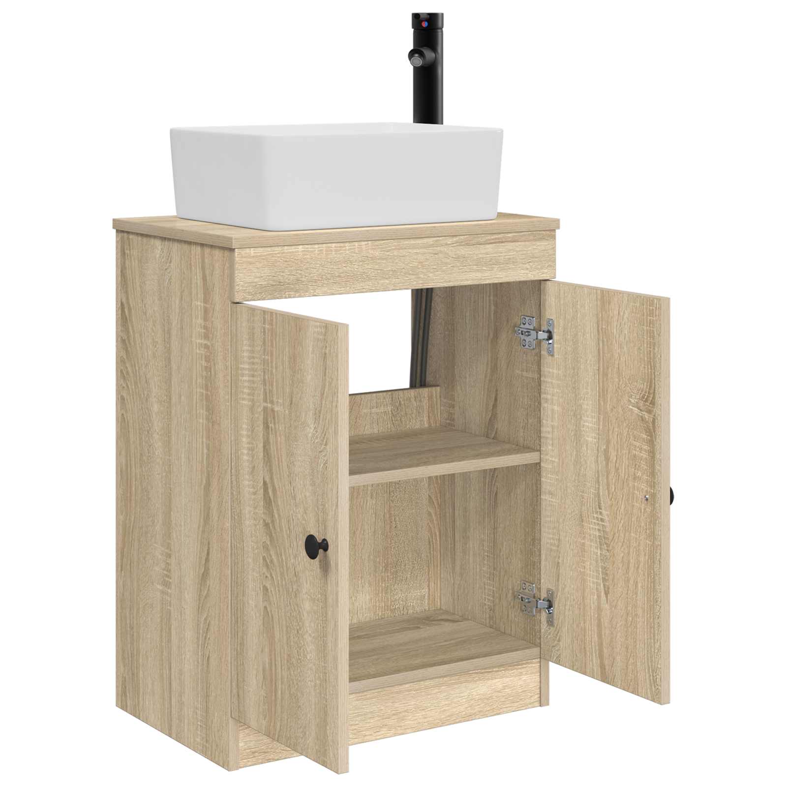 Kupaonski umivaonik s sudoperom Hrast sonoma 54 x 35 x 83 cm