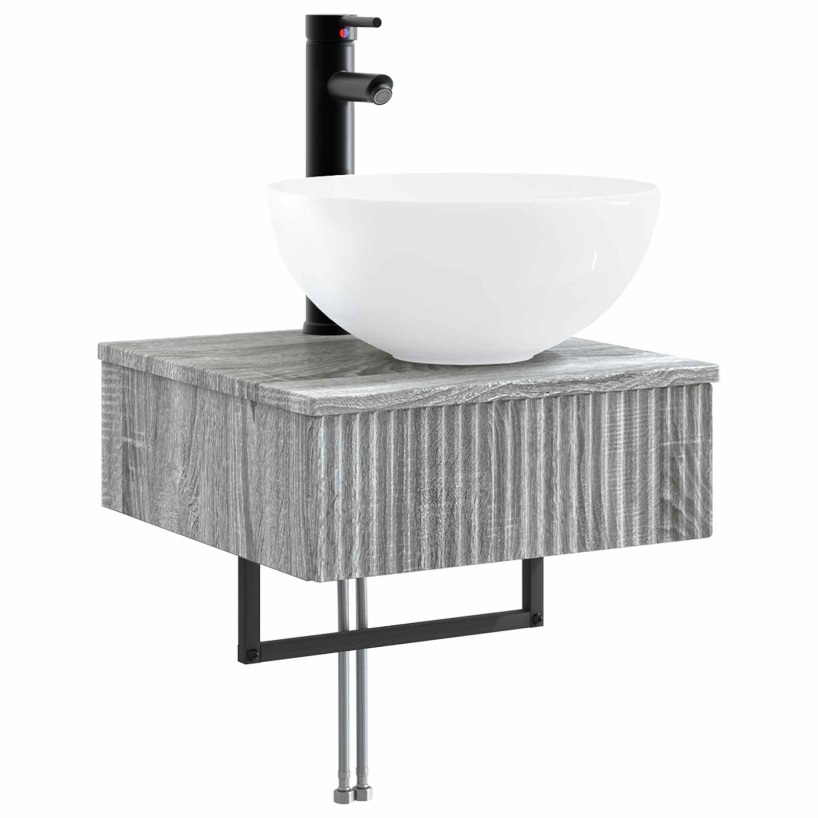 Zidni sudoper Siva Sonoma 40 x 41 x 40,5 cm Konstruirano drvo
