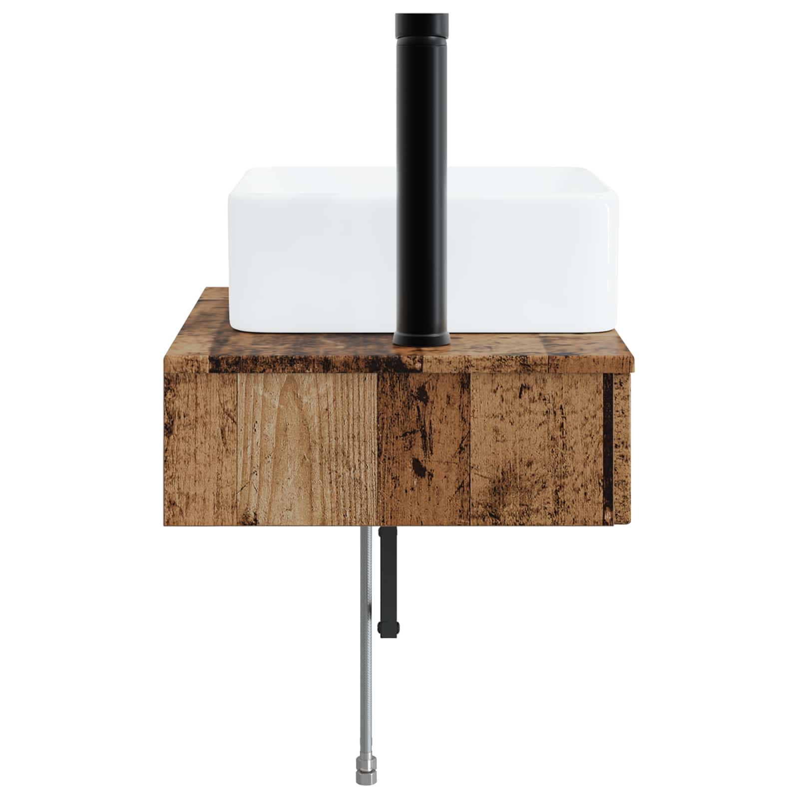 Zidni sudoper Staro drvo 50 x 41 x 39 cm Konstruirano drvo