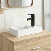 Umivaonik za kupaonicu Mat Crna 40,5 x 22,5 x 11,5 cm Metal