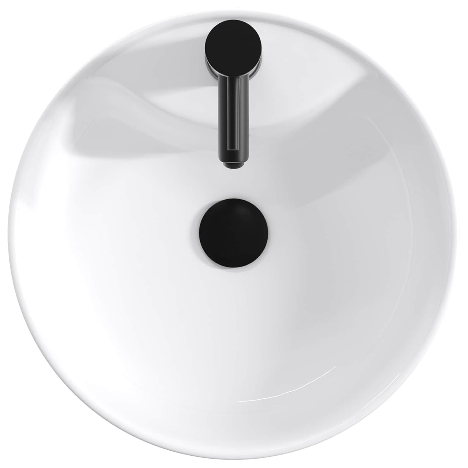 Umivaonik za kupaonicu Mat Crna 40,5 x 40,5 x 15 cm Metal