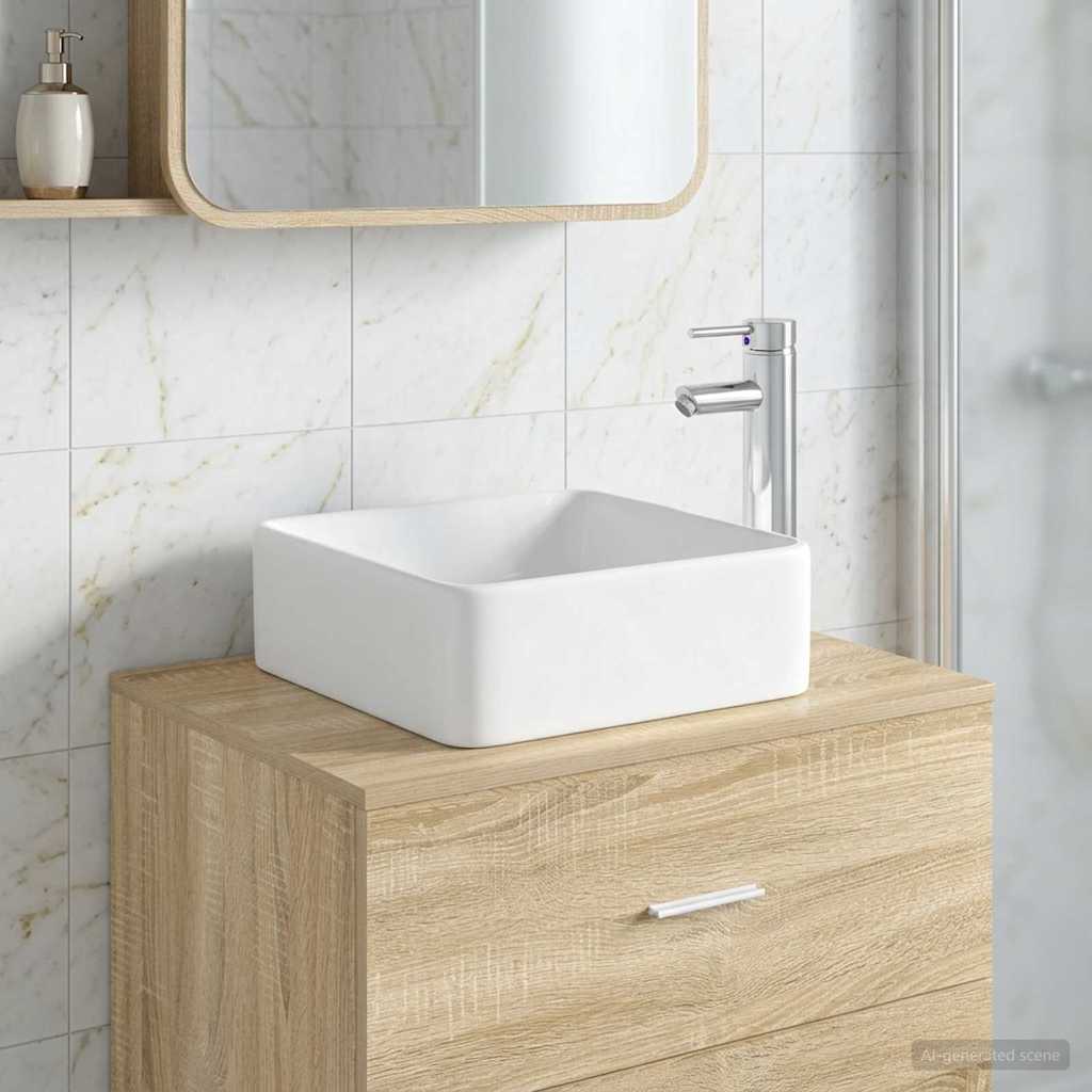 Umivaonik za kupaonicu Krom 49 x 37 x 14 cm Metal
