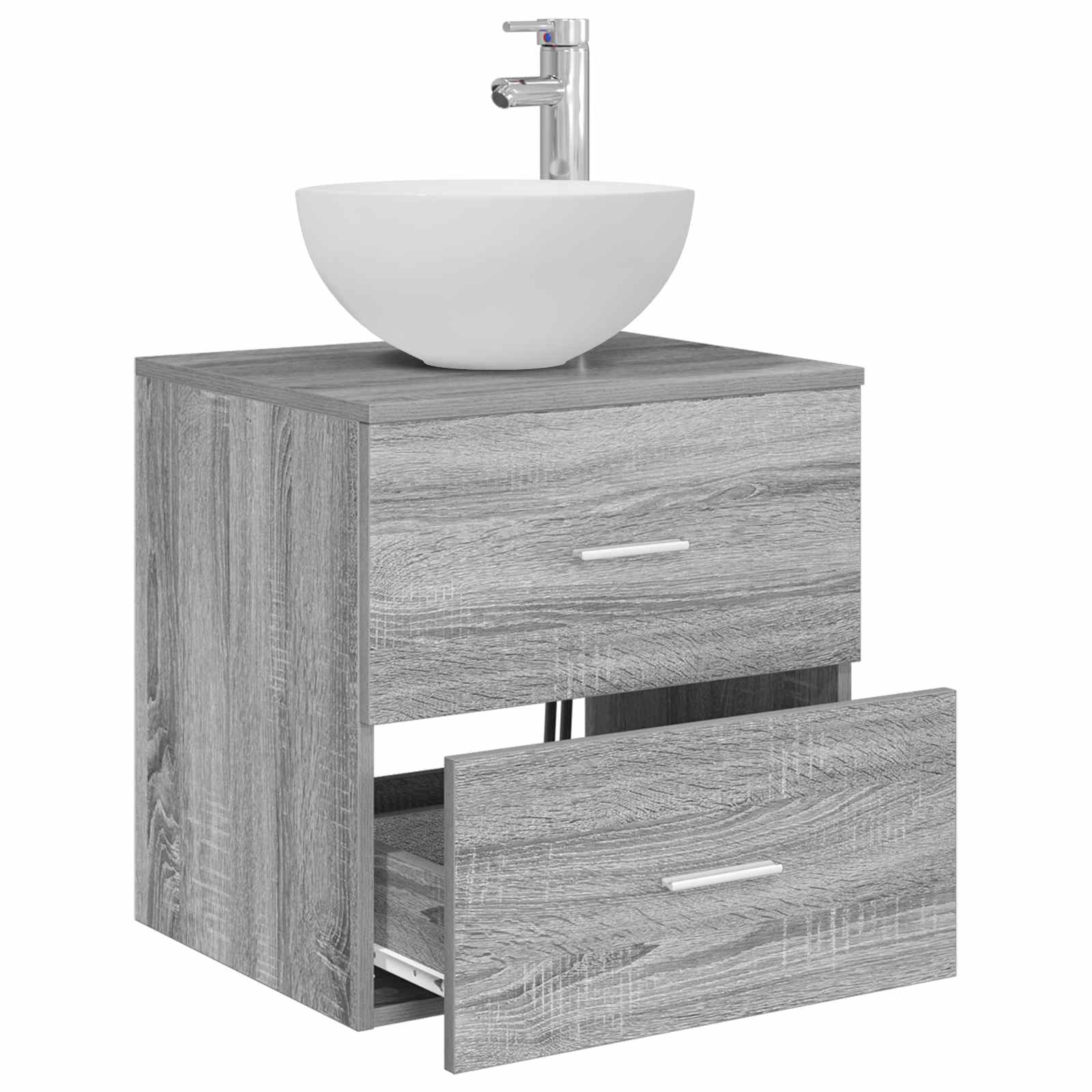 Umivaonik s montiranjem na zid Siva Sonoma 49,5 x 35 x 63 cm