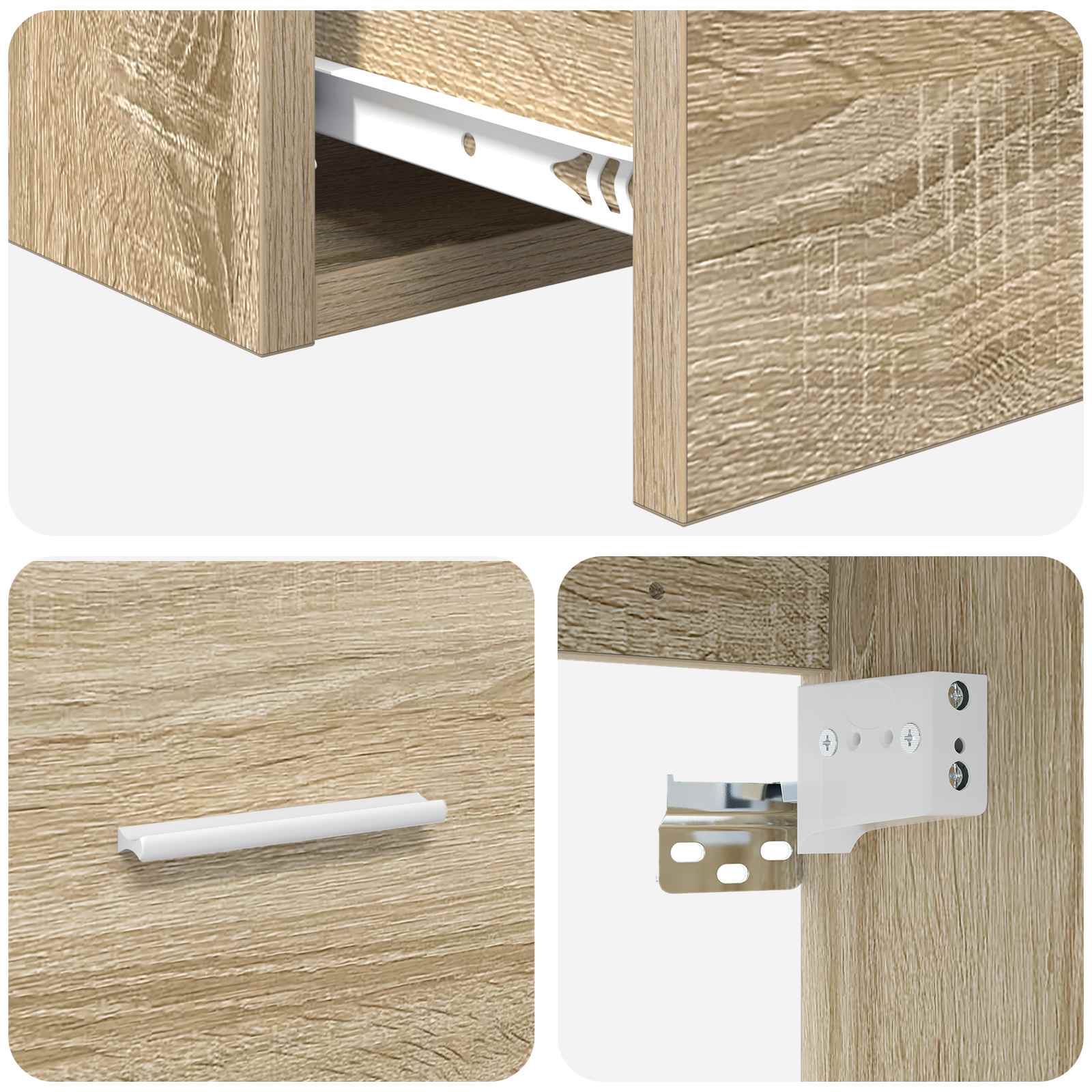 Umivaonik s policom Hrast sonoma 49,5 x 41 x 62,5 cm