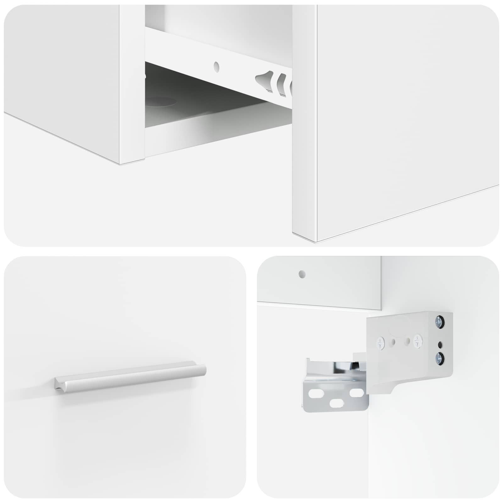 Umivaonik s policom Bijela 53 x 34,5 x 63 cm Konstruirano drvo