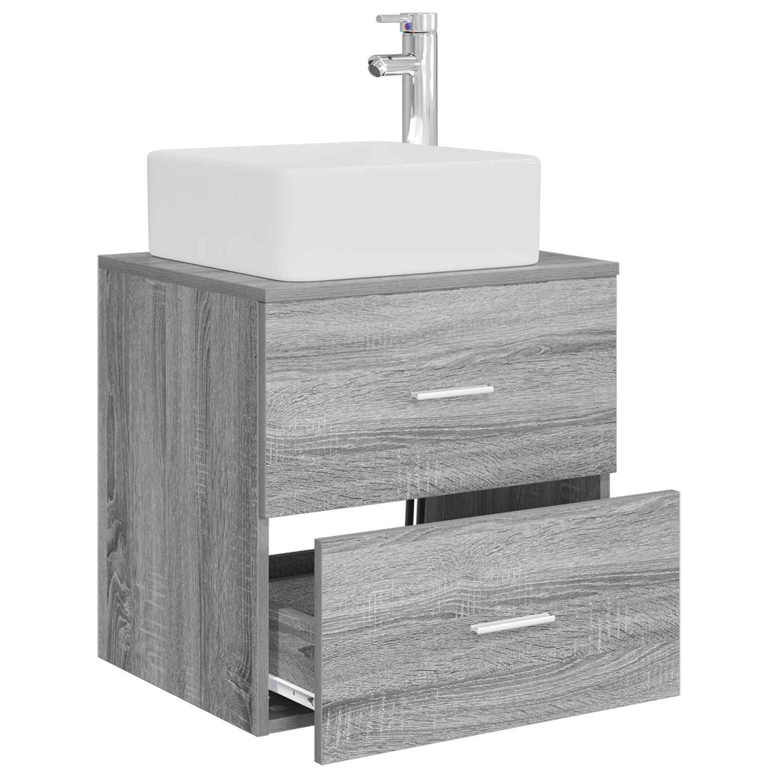 Umivaonik s policom Siva Sonoma 53 x 34,5 x 63 cm