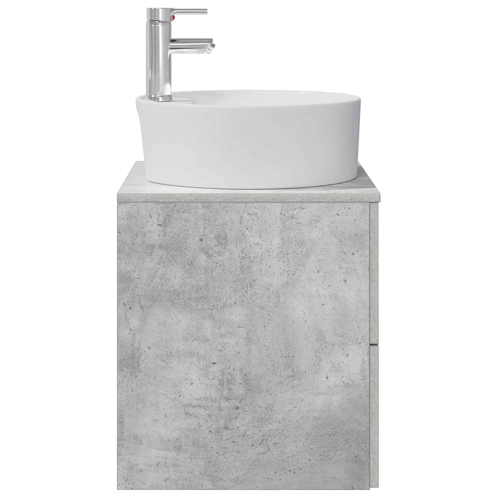 Umivaonik s policom Betonska siva 49,5 x 44,5 x 65 cm