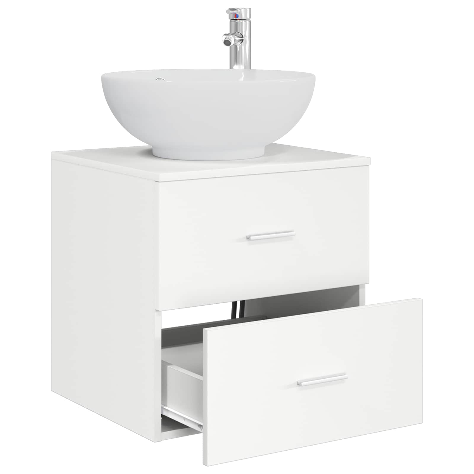 Umivaonik s policom Bijela 49,5 x 44,5 x 66,5 cm