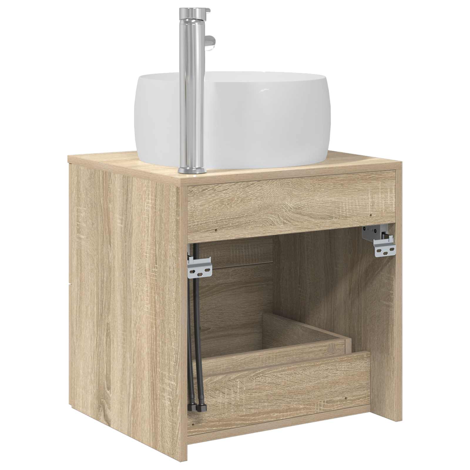 Umivaonik s policom Hrast sonoma 49,5 x 44,5 x 66 cm