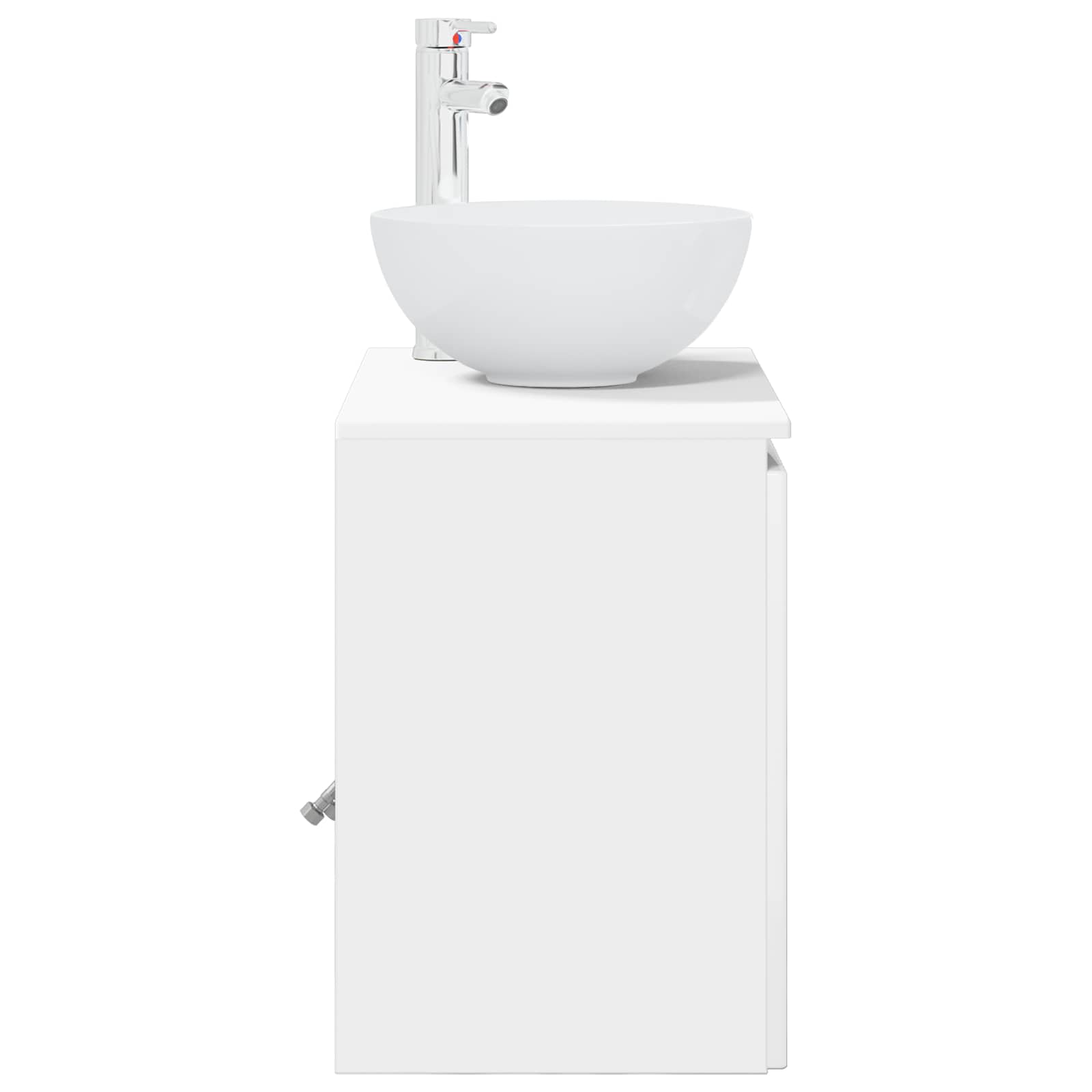 Umivaonik s policom Bijela visokog sjaja 49,5 x 41 x 64,5 cm