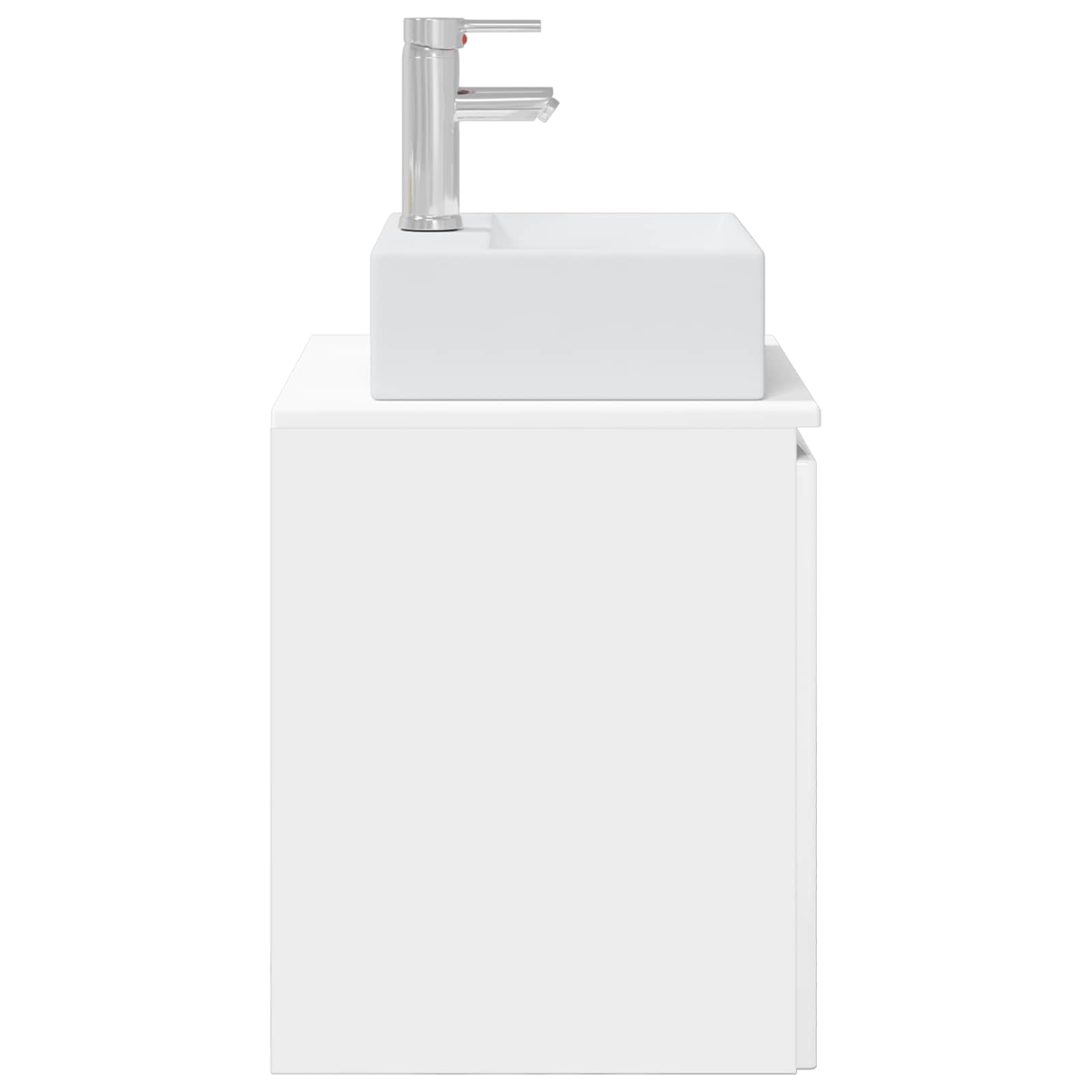 Umivaonik s policom Bijela visokog sjaja 49,5 x 41 x 62,5 cm