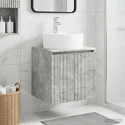 Umivaonik s policom Betonska siva 49,5 x 44,5 x 65 cm