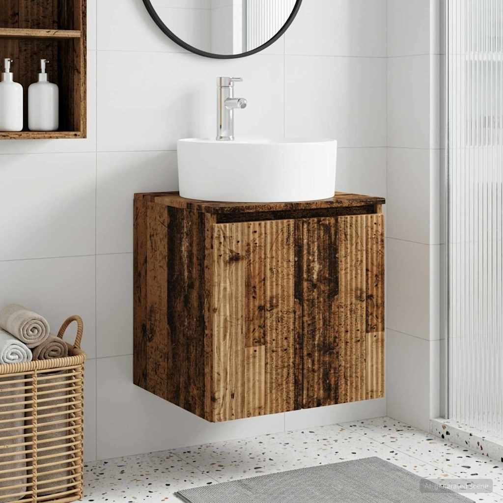 Umivaonik s policom Staro drvo 49,5 x 44,5 x 65 cm