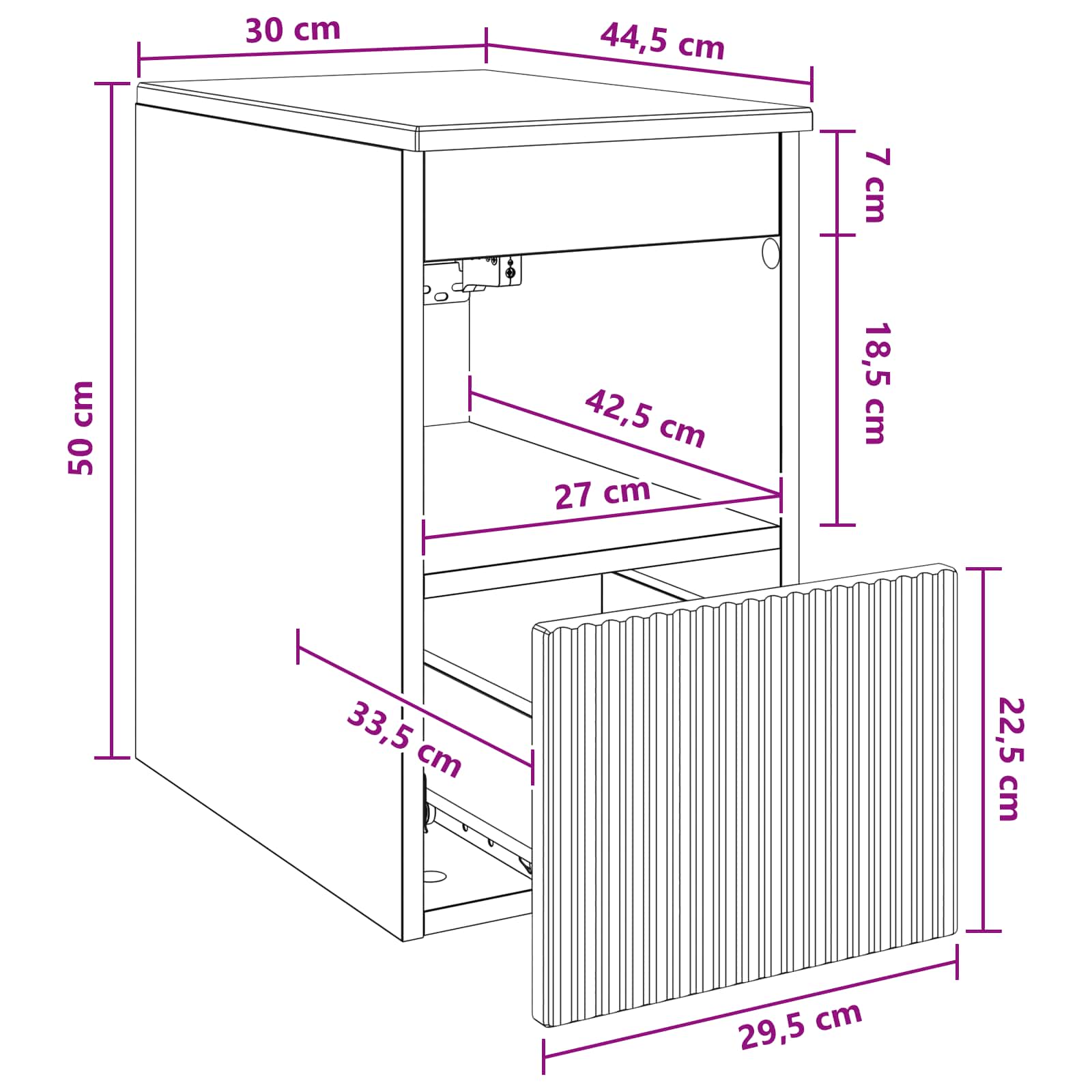 Kupaonski ormar Staro drvo 30 x 44,5 x 50 cm Konstruirano drvo