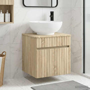 Umivaonik s policom za zid Hrast sonoma 49 x 44,5 x 66,5 cm