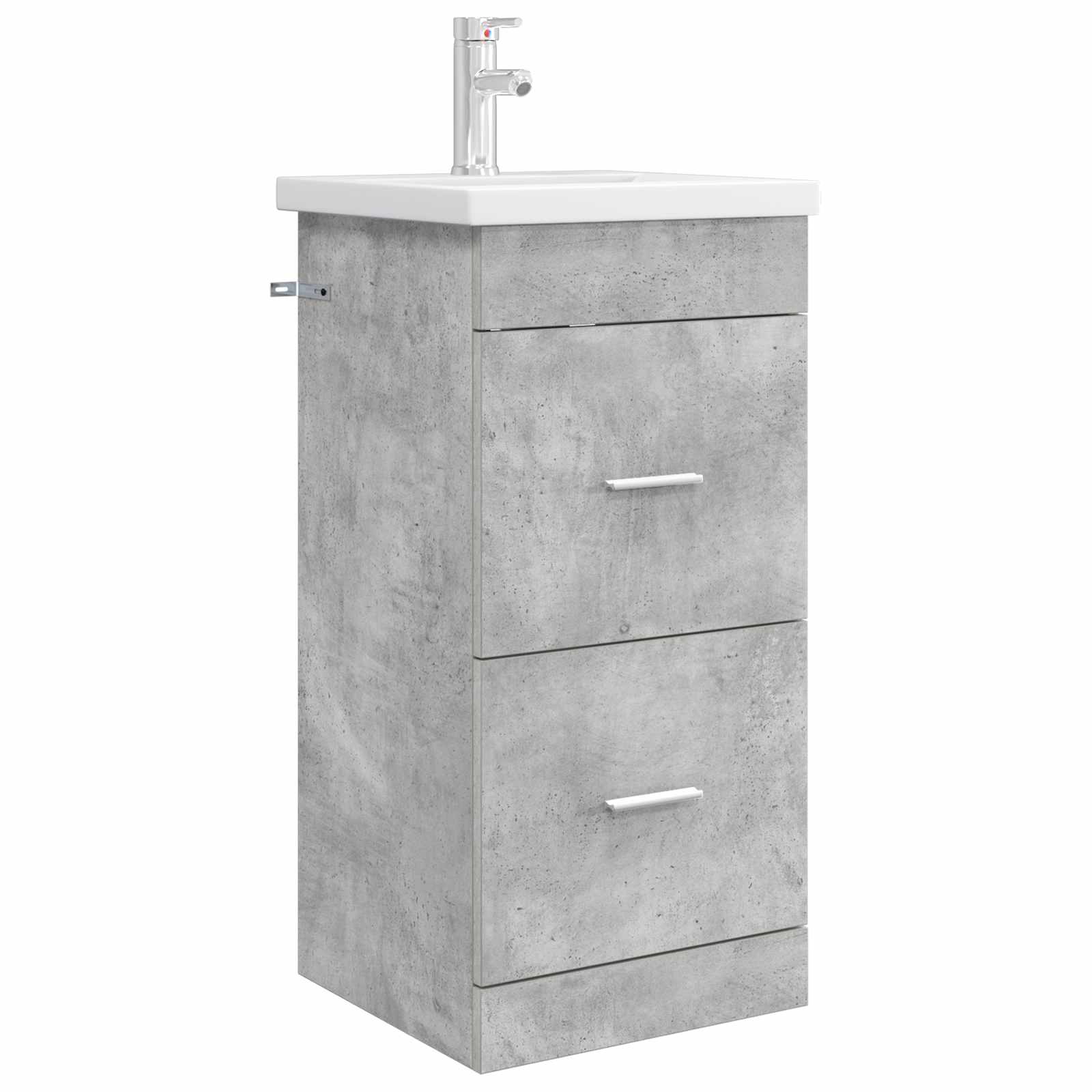 Kupaonski umivaonik s sudoperom Betonska siva 42 x 40 x 84,5 cm