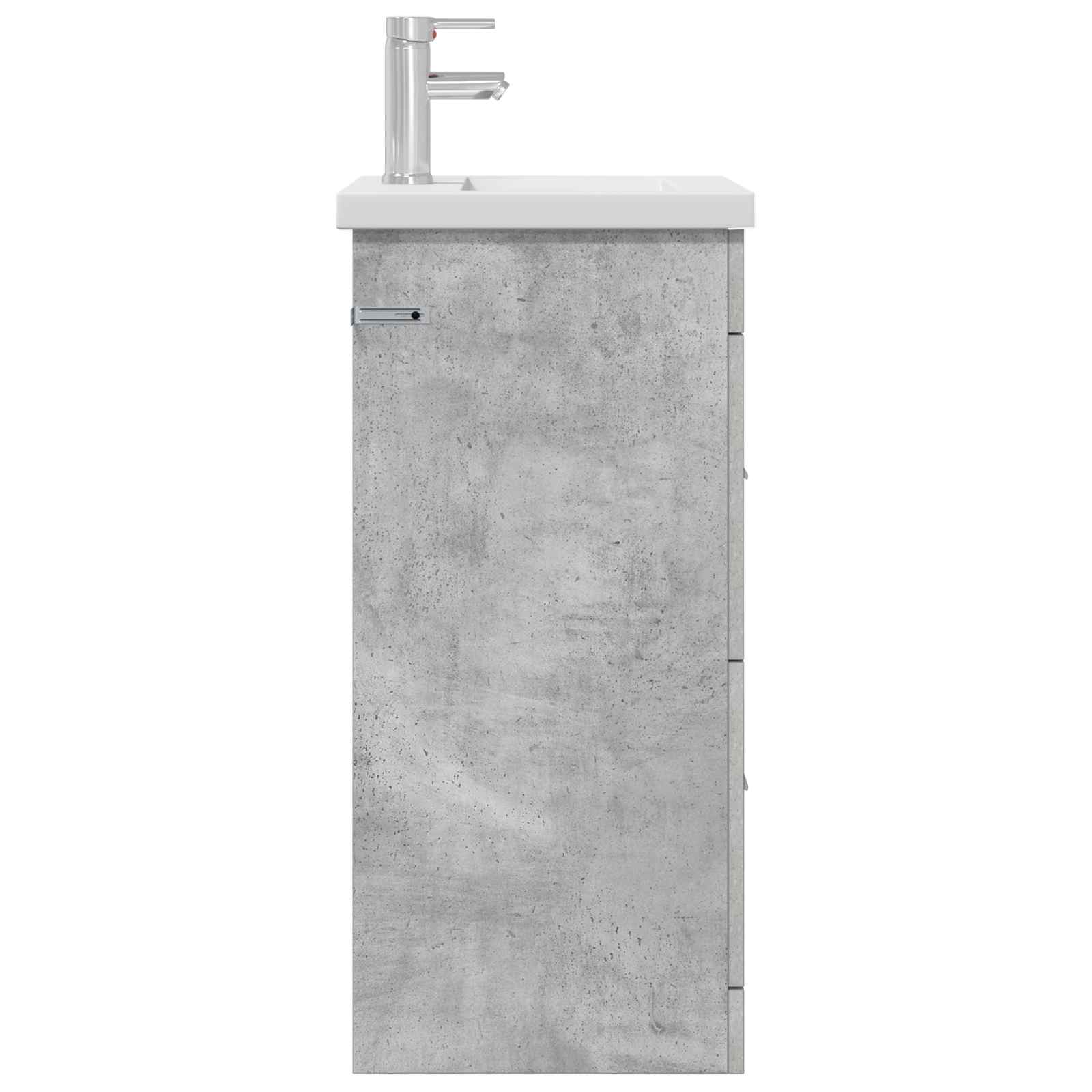 Kupaonski umivaonik s sudoperom Betonska siva 42 x 40 x 84,5 cm