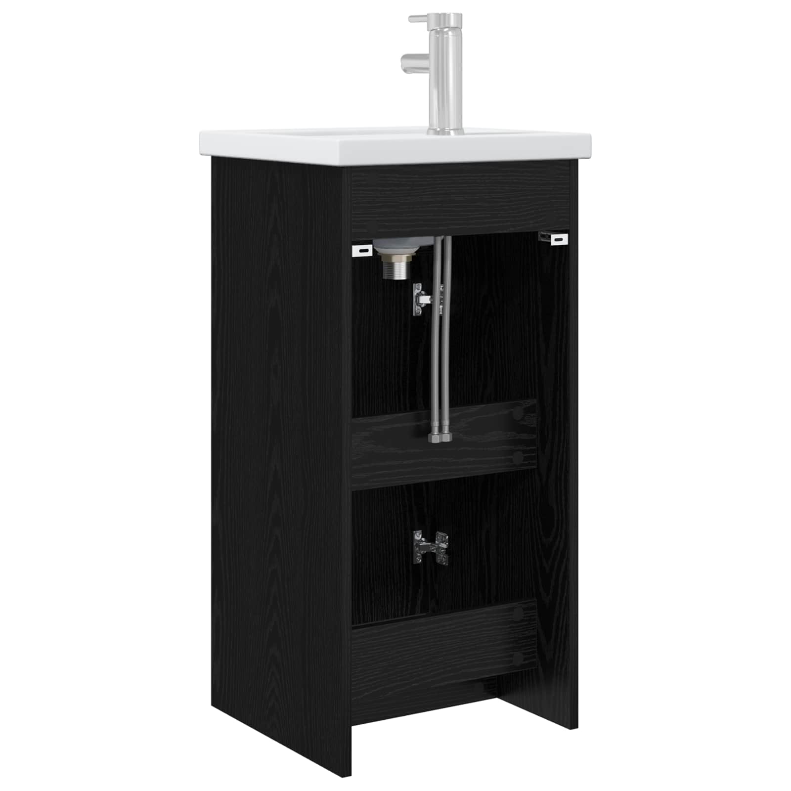 Kupaonski umivaonik s sudoperom Crni hrast 42 x 40 x 84,5 cm