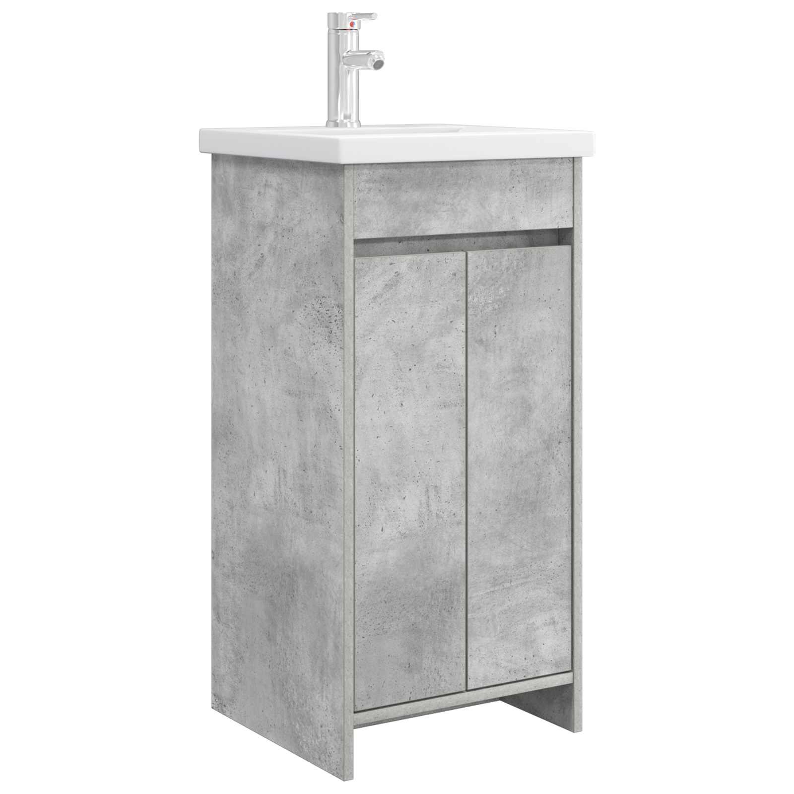 Kupaonski umivaonik s sudoperom Betonska siva 42 x 40 x 84,5 cm