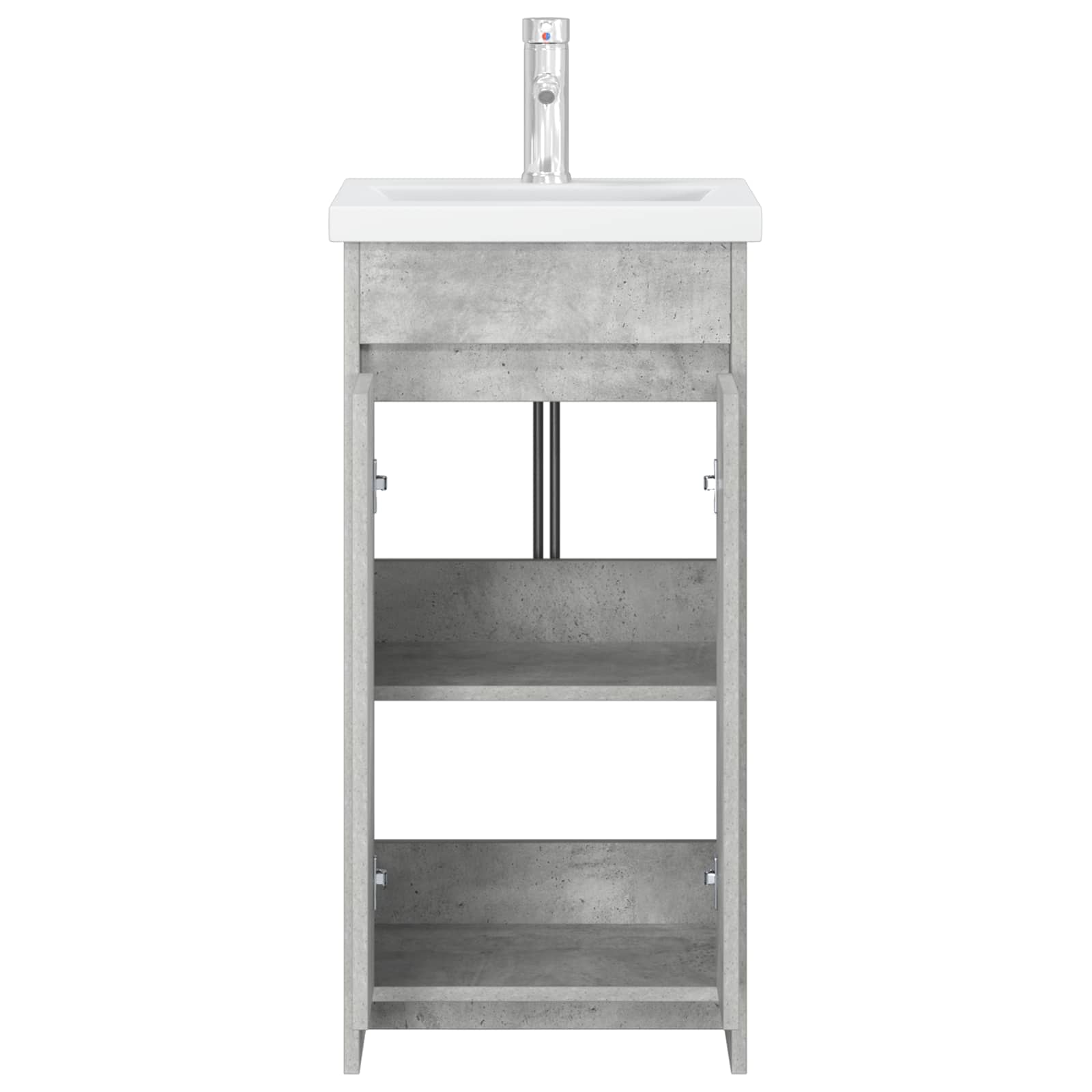 Kupaonski umivaonik s sudoperom Betonska siva 42 x 40 x 84,5 cm