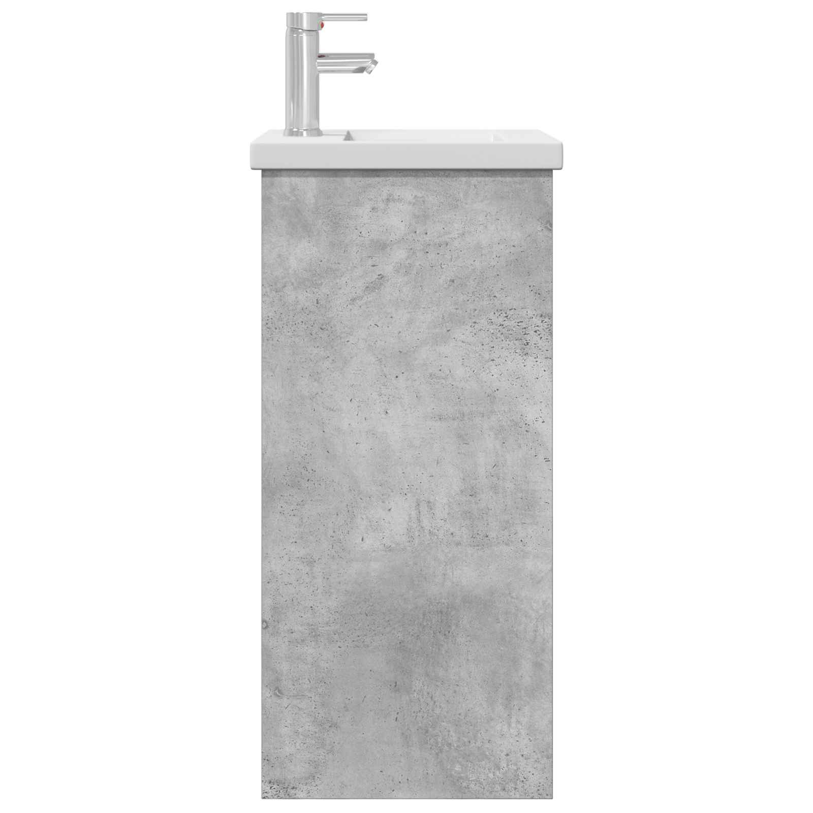 Kupaonski umivaonik s sudoperom Betonska siva 42 x 40 x 84,5 cm