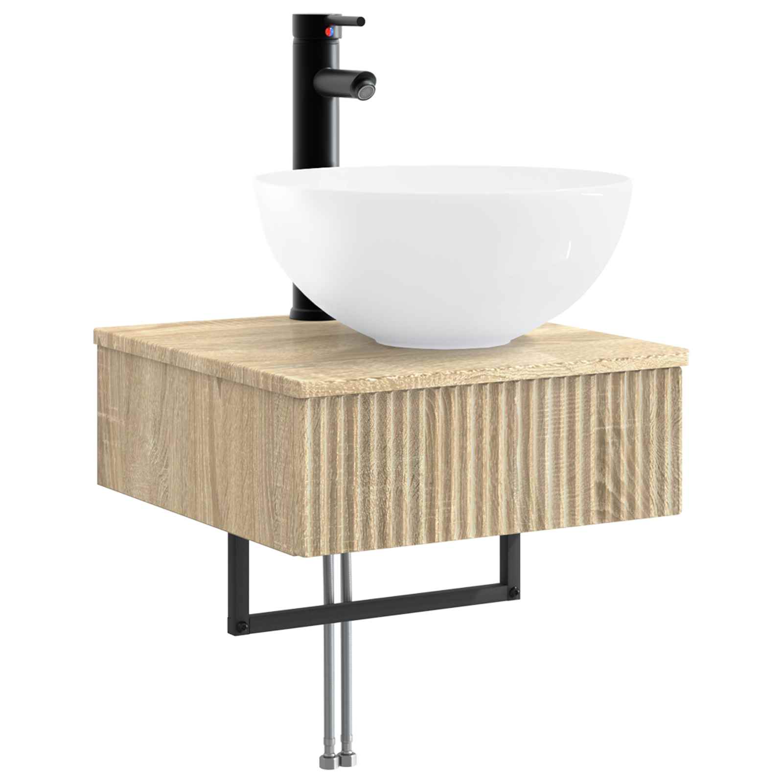 Set ormarića za kupaonicu 5 pcs Hrast sonoma 43 x 16 x 62,5 cm