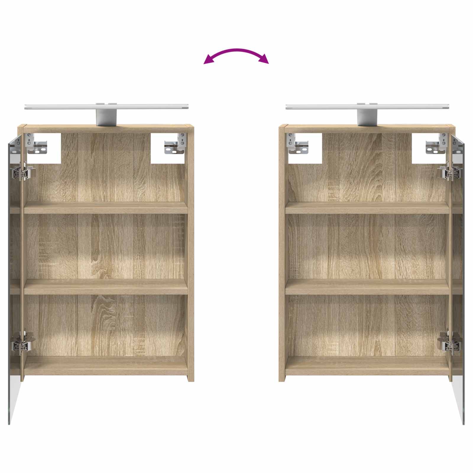 Set ormarića za kupaonicu 5 pcs Hrast sonoma 43 x 16 x 62,5 cm