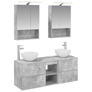 Set namještaja za kupaonicu 5 pcs Betonska siva